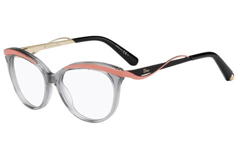 NIB Dior CD 3279 8LE Crystal Grey w. Pink Acetate Eyeglasses 